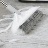 2 in 1 Floor Scrub Brush Crevice Cleaning Brush Multi-Purpose Gap Floor Brush White