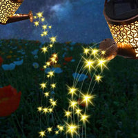 Solar Garden Fairy Statue Light Outdoor Stake Decorative Light for Patio Lawn Yard Style 2