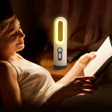 2-in-1 Portable Night Light Motion Sensor LED Light Flashlight for Baby Nursery Toilet Reading Camping