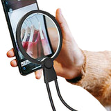 Hands-Free 3X Magnifying Glass with Light Magnetic Standing Magnifier Neck Wearable