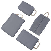 4Pcs Set Travel Compression Packing Cubes for Carry On Suitcases  Travel Accessories Gray