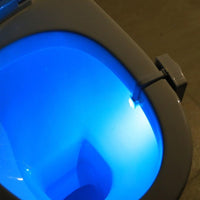 Toilet Motion Sensor Night Lights RGB Projector Toilet Bowl Seat LED Nightlight