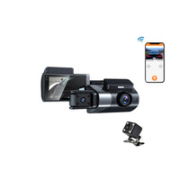 3 Channel WiFi HD 1080P Dash Camera Front 170 Degree Wide Angle Dashboard Camera