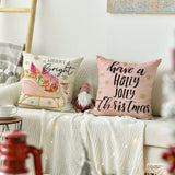 4Pcs Christmas Pillowcase Sofa Home Bedroom Decoration Pillow Covers