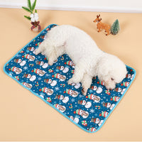 Christmas Washable Reusable Pet Dog Training Pads Pee Mat Absorbent Cushion Bed Style 3