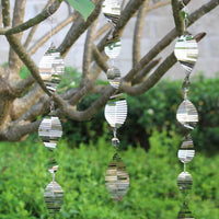 Reflective Hanging Bird Deterrent Rotating Wind Spinner Bird Scare Device Outdoor Decor Style 2