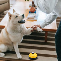 Pet Training Bells Dog Cat Training Equipment Interactive Toy Yellow