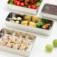 Stainless Steel Airtight Food Storage Container with Lid for Refrigerator