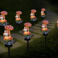 Solar Mushroom Light Garden Decorative Stake Light Outdoor Ornament Lights Style 1