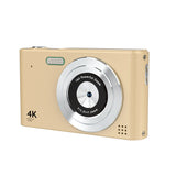 48MP HD Retro Digital Camera with 32G Memory Card 1080P Kids Student Beginner Camera Gold