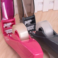 Automatic Tape Dispenser Christmas Package Wrapping Tape Cutter Rose Red