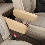 2 Pcs Set Car Front Seat Armrest Covers Armrest Protectors for Truck Van Beige