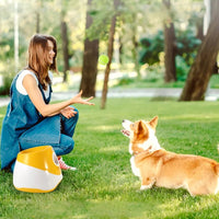 Automatic Ball Launcher Electric Interactive Ball Thrower Pet Dog Fetch Machine Orange