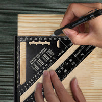 Triangle Ruler Aluminum Alloy Square Protractor Measurement Ruler Tool for Engineer Carpenter