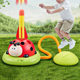 3-in-1 Musical Jump Toy Toss Ring Game Toy Rocket Launcher for Kids