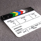 Clapperboard Clapper Board TV Movie Slate Board White