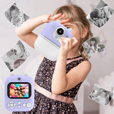 1080P Instant Print Camera Kids Selfie Digital Camera Kid Gift Purple