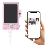 1080P Retro Digital Camera with 32G Memory Card Kids Student Camera Pink