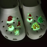 70Pcs Glow in the Dark Christmas Shoe Charms for Bracelet Wristband