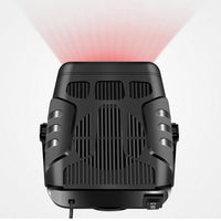 2-in-1 Car Heater Rotatable Car Fan for Window Defroster Demister for 12V Vehicles