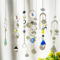 200Pcs DIY Sun Catchers Making Kits Glass Suncatchers Hanging Prism Garden Home Decor Silver