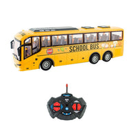 Remote Control Bus All Directions Driving RC School Bus Electronic Vehicle Toy With LED Lights Yellow