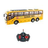 Remote Control Bus All Directions Driving RC School Bus Electronic Vehicle Toy With LED Lights Yellow