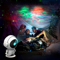 Remote Control Astronaut Star Projector Kids Night Light Galaxy Rotating Projector Light Standing Style