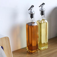 2 Pack 250ml Oil Dispenser Vinegar Pourer Glass Bottle Kitchen Cooking Tools