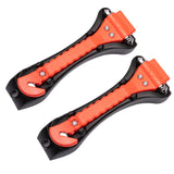 2Pcs Car Safety Hammer Emergency Escape Tool with Seat Belt Cutter