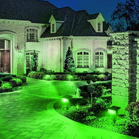 Solar Landscape Spotlights Water Resistant Wall Lights for Yard Garden Walkway Pool Patio Green