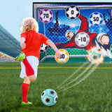 Portable Soccer Ball Game Set Kids Toss Soccer Goal Game for Indoor Outdoor Backyard Blue