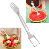 2-in-1 Fruit Cutter Watermelon Fork Slicer Cutter Slicer Tool