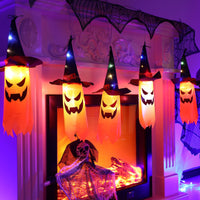 3M Halloween String  Light Hanging Ghost Hat Lamp Prop Party Decor Orange