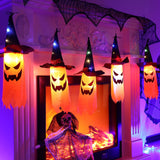 3M Halloween String  Light Hanging Ghost Hat Lamp Prop Party Decor Orange