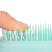 Self Cleaning Hair Brush Anti-Static Massage Comb with Retractable Bristles Blue