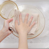 Set of 6Pcs Cotton Dish Cloths Waffle Weave Quick Drying Dish Towels Beige