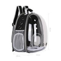 Expandable Travel Cat Backpack Carrier Polarized Tinted Bubble Window Pet Backpack Grey