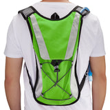 Hydration Pack Water Rucksack Backpack with 2L Hydration Bladder for Cycling Hiking Camping Travel Green