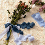 3 Rolls Fringe Chiffon Silk Ribbon Set Frayed Edges Ribbon Wedding Gifts Wrapping Decoration Style 4