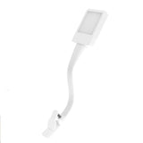 Flexible LED Book Reading Light Clip On Bed Desk Table Lamp USB Rechargeable White