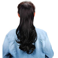 2Pcs 40cm Natural Claw Clip-In Style Hair Extensions Thick Curly Ponytail Long Pony Tail Style 4