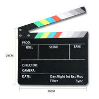 Clapperboard Clapper Board TV Movie Slate Board Black