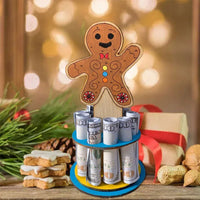 Christmas Money Holder Ornament with 10 Holes Wooden Xmas Tree Table Decoration Gingerbread Man