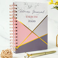 Fitness Schedule Journal Notebook Exercise Planner Notepad Writing Planner Daily Planner Pink