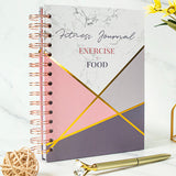 Fitness Schedule Journal Notebook Exercise Planner Notepad Writing Planner Daily Planner Pink