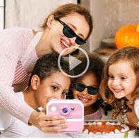 1080P Kids Instant Print Camera Dual Lens Digital Camera Christmas Birthday Presents Pink