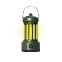 Retro Tent Camping Lantern Rechargeable Night Lamp Camping Light Green