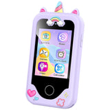 Kids Smart Phone Touchscreen Learning Play Toy Phone with Dual Camera Purple