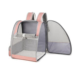 Travel Pet Cat Carrier Backpack Portable Breathable Outdoor Pink